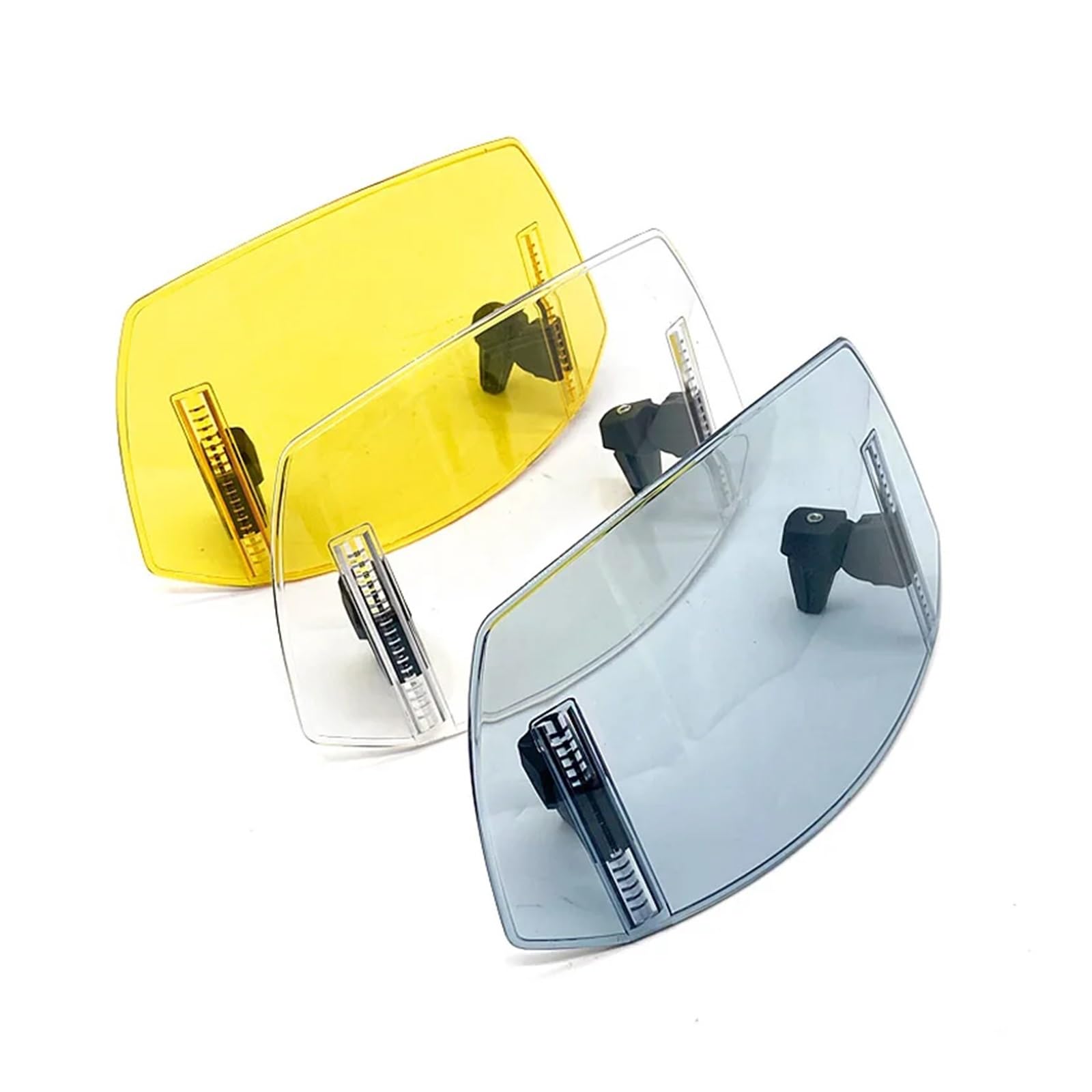 Deflettore Parabrezza Moto Per Zontes 150D/350D - Cupolino Aggiuntivo In PVC, Parasole Antivento, Altezza 0,4cm (Larghezza 40cm X Lunghezza 53cm)