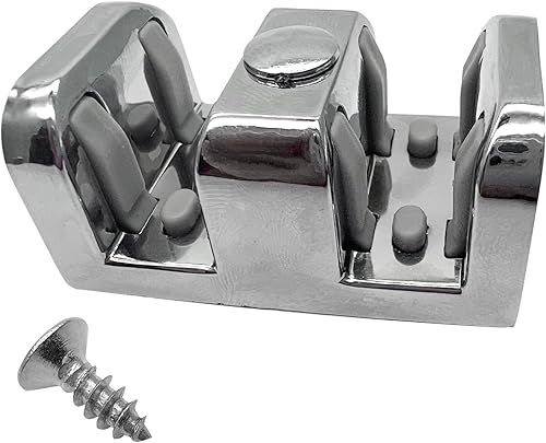 Bloque lateral anticolisión para puerta corredera de vidrio para ducha, parachoques de puerta corrediza de ducha de vidrio con tornillos, para