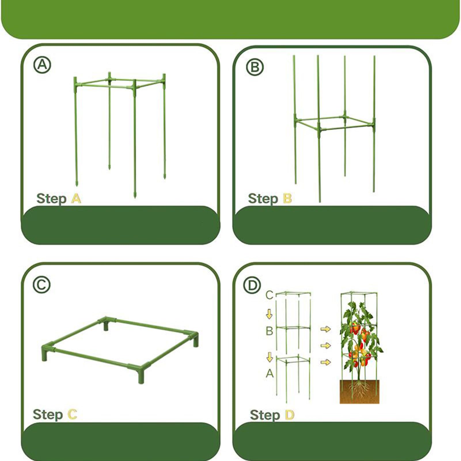 Tutor per Pomodori Pali Quadrati Robusti