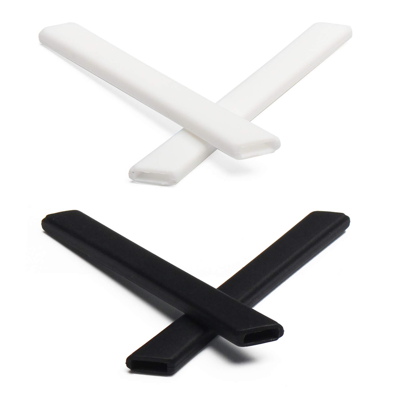 Mryok 2 Pair Replacement Earsocks Kits for Oakley Straight Jacket 2007 - White & Black