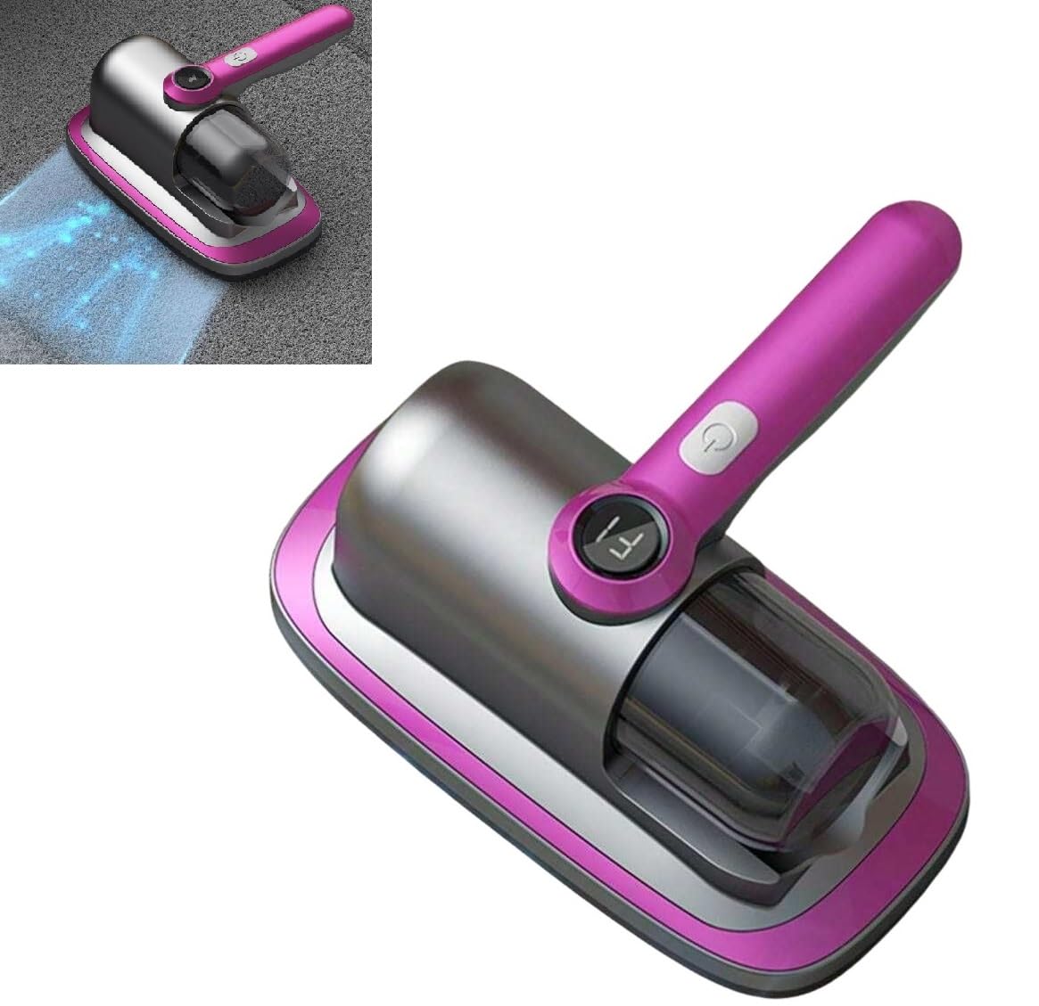 SHOPOBOX Wireless Mite Remover Vacuum Cleaner 2 Speed,Bed, Sofa & Car Seat Dust & Mite Cleaning |UV Light with Gravity Sensor |HEPA Filter | Dust Mite UV Pro-image-36