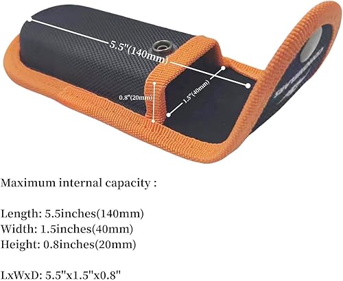 Miniatura 4 de Funda de nailon para Gerber MP600 multiherramienta de 5 pulgadas, estuche de transporte horizontal para cuchillos de bolsillo plegable de 5.1 a 5.5