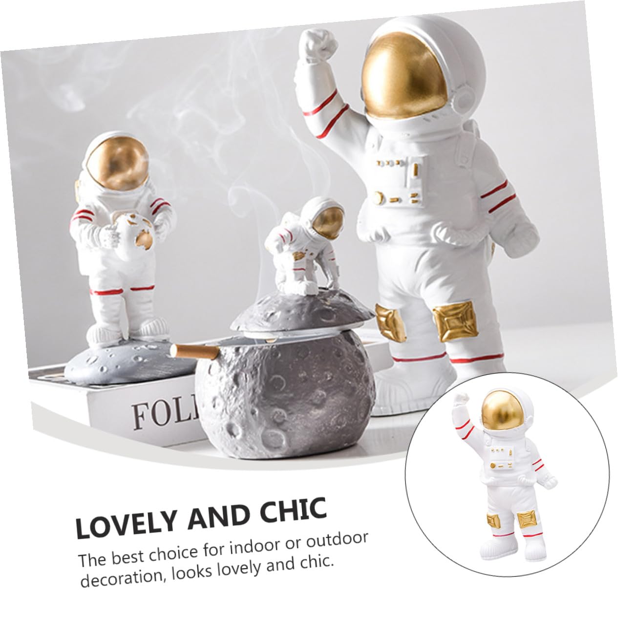 MAGICLULU Figuras De Astronautas Creativas Adorno De Resina para Mesa Decoración De Sala De Estar Tema para Habitación Decoración De Hogar