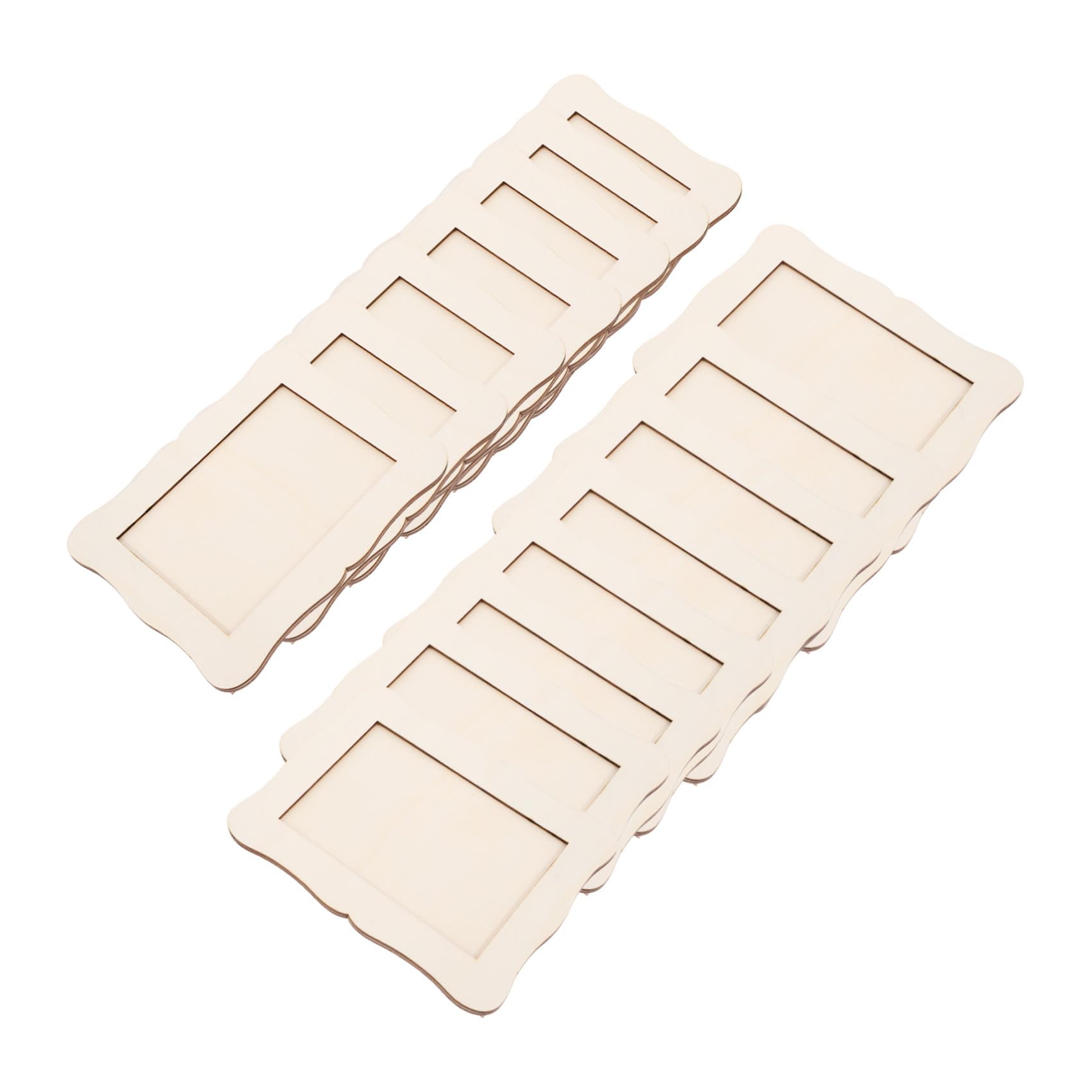 Toddmomy 15 Pezzi Cornice per Foto Fai da Te in Legno, Cornice Vuota Verniciabile, Set per Bricolage e Pittura, per Compleanni e Matrimoni