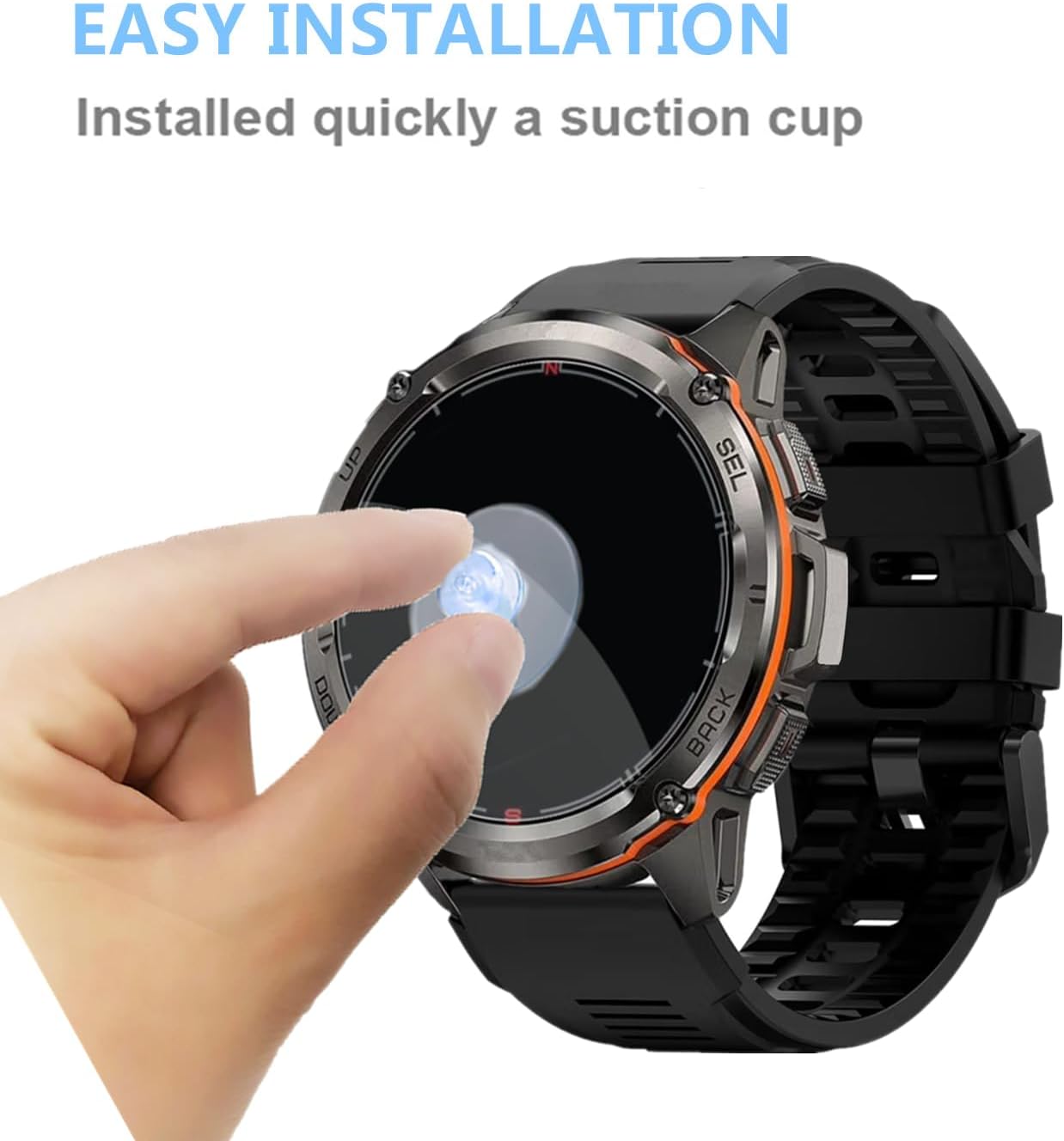 Screen Protector For Tank T4 / T3 Ultra Smart Watch 1.43” (3 Pack) Clear Tempered Glass protective film Compatible for AMAZTIM/KOSPET TANK T3 Ultra 2 GPS Smart Watch