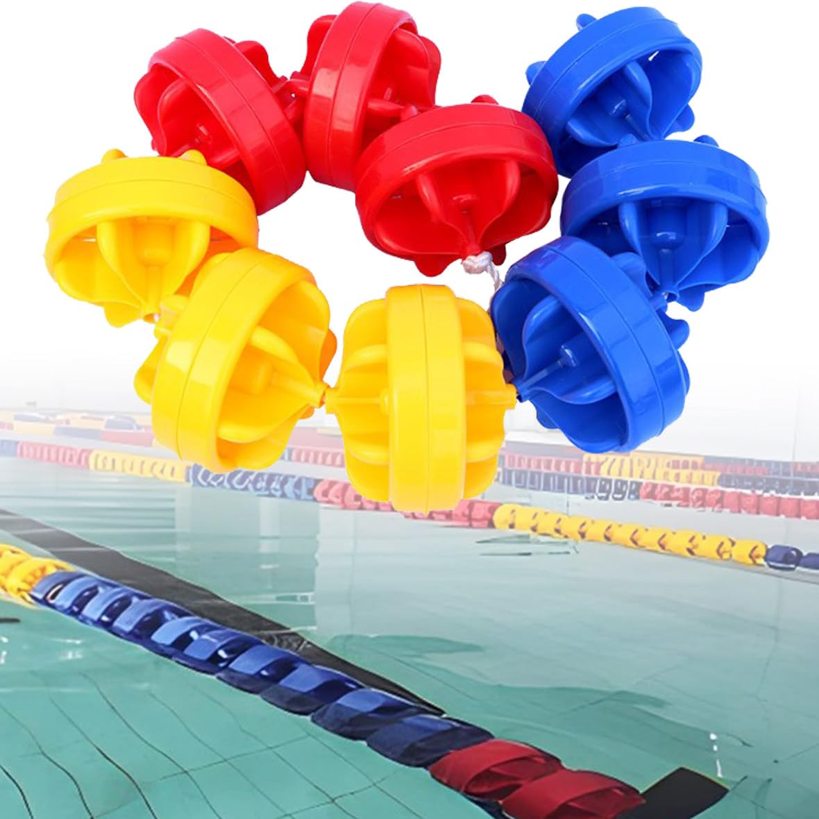 Safety Divider Ro for Pools, Swimming Pool Safety Divider Ro Pool Lane Line Floating Buoy Line Accessories for Hot Springs Shallow Beaches