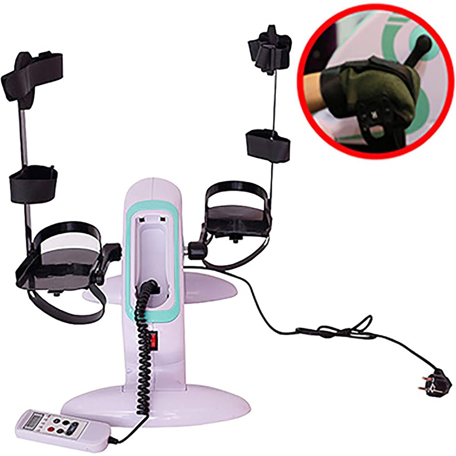 Mini Cyclette elettrica per Tapis roulant, Tapis roulant per Fitness Indoor Riabilitazione Verticale Bicicletta Ciclismo Passo-Passo pedaliera Fitness Mini Cyclette
