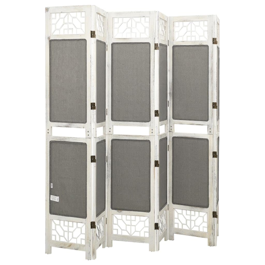 Mangloder - Paravento divisorio, 6 pezzi, 210 x 165 cm, in tessuto con legno di paulonia e MDF, autoportante, pieghevole, pieghevole, per la privacy, decorazione della stanza, camera da letto