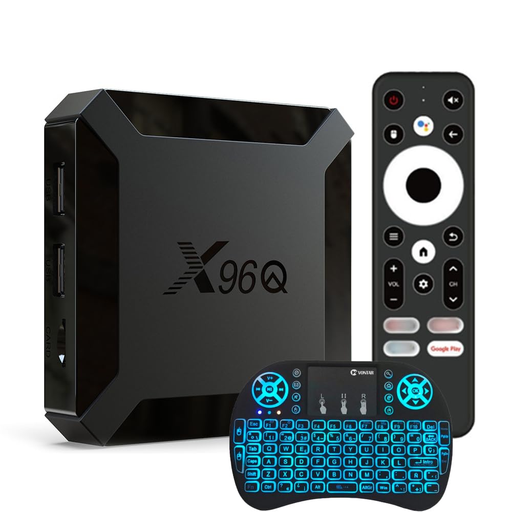Boîtier TV Android 14.0, 2 Go De RAM, 16 Go De ROM, RK3518, Double Wi-FI 2,4/5,8 Ghz, Bluetooth 5.0+, Quad-Core 64 Bits, 4K/1080P, UHD, H.265, Ethernet, LAN, 3D, avec Mini-Clavier sans Fil