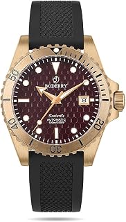 BODERRY Original Japanese Automatic Dive Watches for Men,Bronze Case with Sapphire Crystal -100M Waterproof Mens Mechanical Wrist Watches with Rotating Bezel & Screw Down Crown…