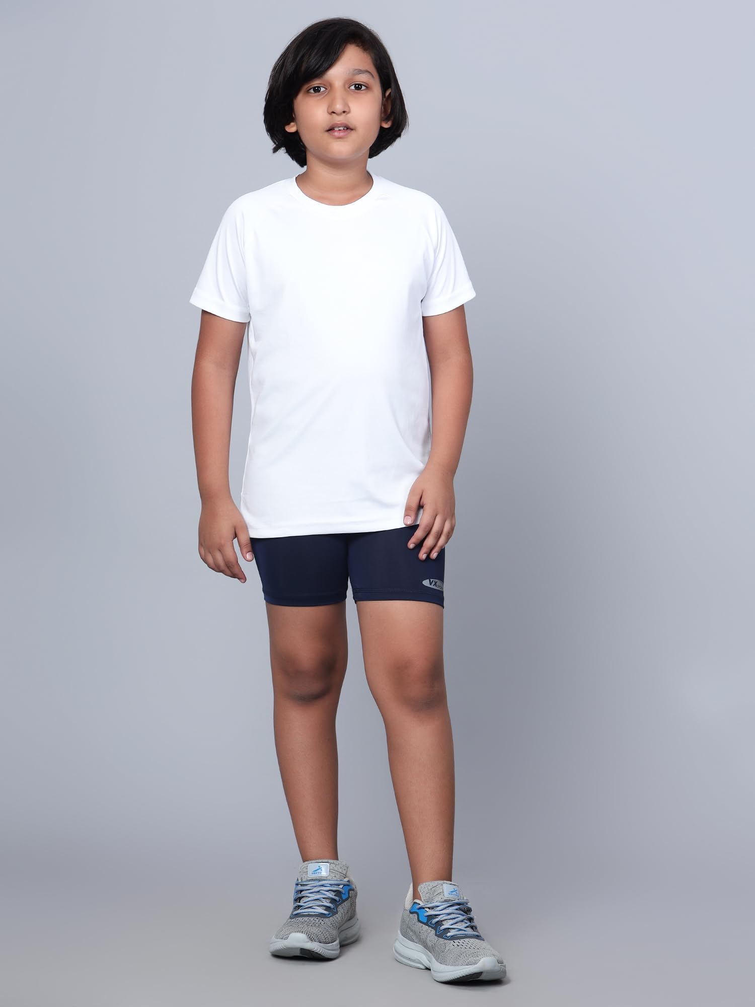 Vector X OKS-224 Kids Compression Half Bottom Shorts (34, Navy) - Image 5 thumbnail