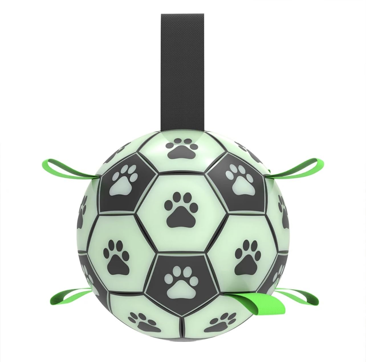 Glow in The Dark Dog Toy - Light Up Soccer Dog Ball Interactive Pet Toy for Any Size