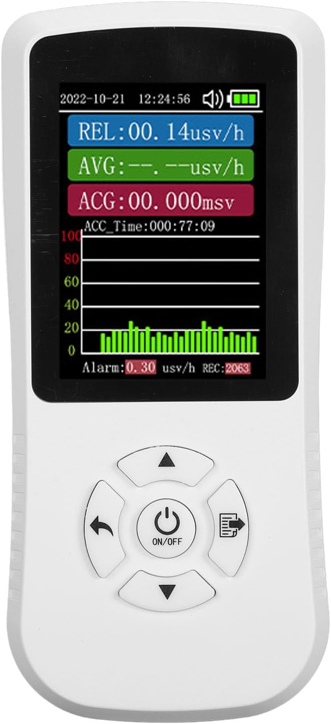 Counter Nuc Radiation Detector 2.8 I LED Display X Y β Rays Handheld Radiation Dosimeter Built in Buzzer 2000mah Battery This Detector and Making It Offers USB Allows Convenie