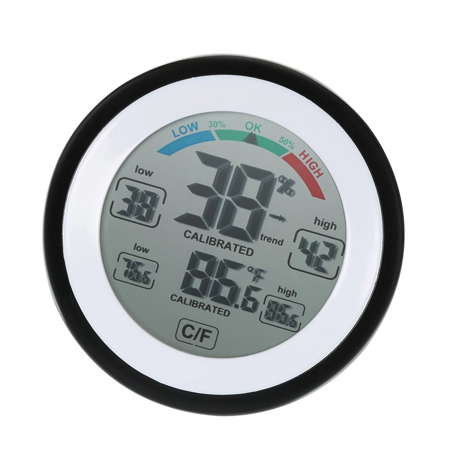 Termometro Digitale, igrometro, misuratore di Temperatura e umidità, visualizzazione del Valore Massimo e Minimo, misuratore di Temperatura e umidità