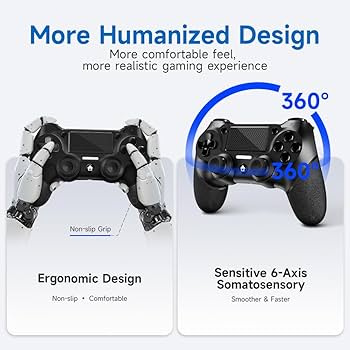 Amazon.com: AceGamer 2 Pack Wireless Controller for P4, with Non