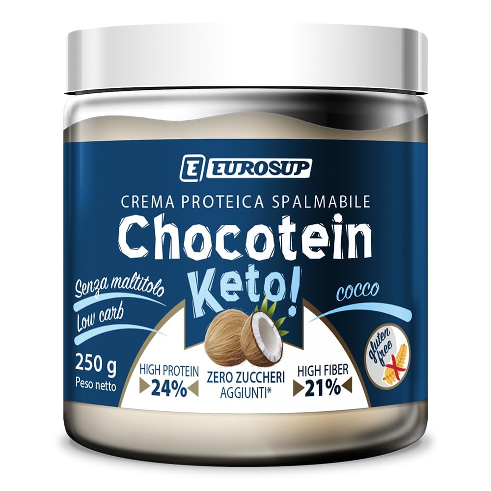 EUROSUP CHOCOTEIN KETO - 250 g - Caco-Nocciola