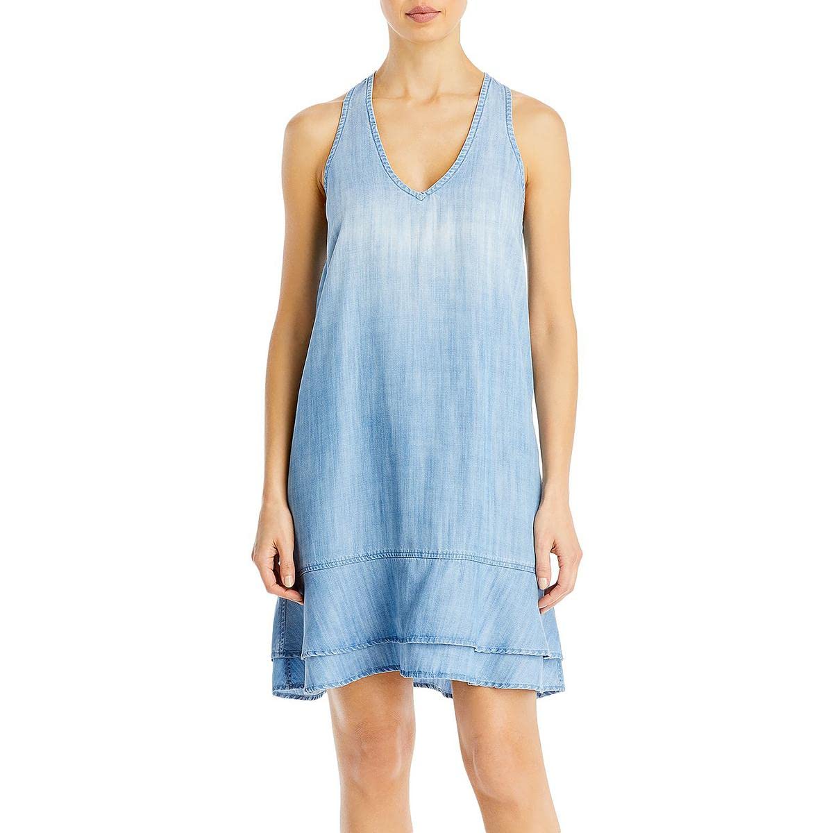 Bella DahlWomens Ruffle Hem Racerback Mini Dress
