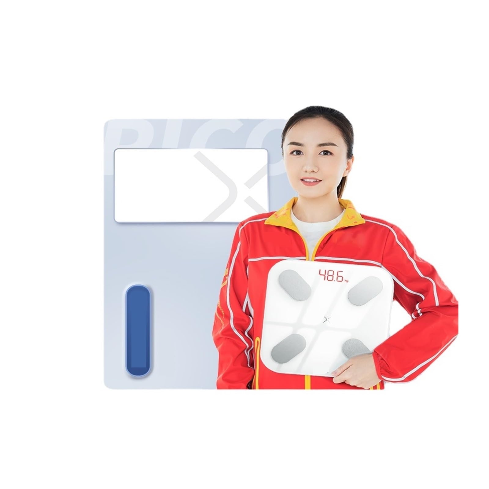 Cyfrowe wagi łazienkowe Waga Do Pomiaru Tkanki Tłuszczowej Inteligentne Zdrowie Precyzyjna Waga Do Ładowania W Domu Skala Ciała (Color : White USB C)