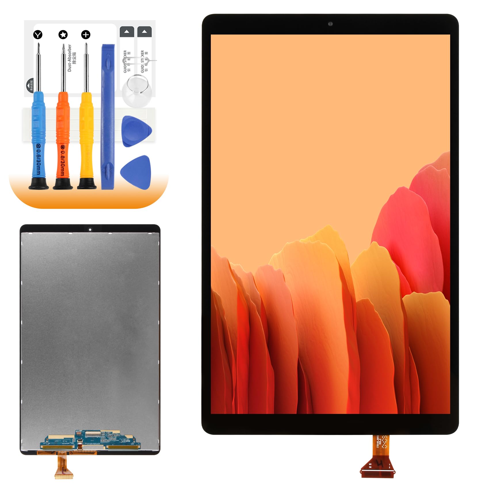 Écran LCD pour Samsung Galaxy Tab A 2019 LCD Display pour Samsung Tab A 2019 SM-T510 SM-T515 10,1" Ecran Replacement Écran Tactile Touchscreen Assemblée avec Réparation Kit, Noir