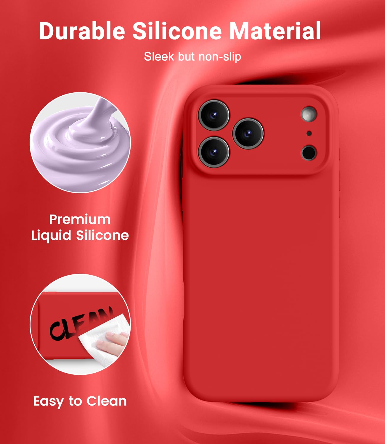 Apple Silicone MagSafe Phone Case For IPhone 17 Pro Max, Orange (MGFL4ZM/A - View #7