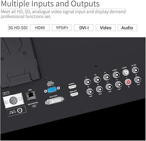 Miniatura 4 de SEETEC P173-9HSD-CO 17,3 pulgadas de transporte en el monitor del director de producción de difusión con 3G-SDI HDMI YPbPr entrada y salida Diseño