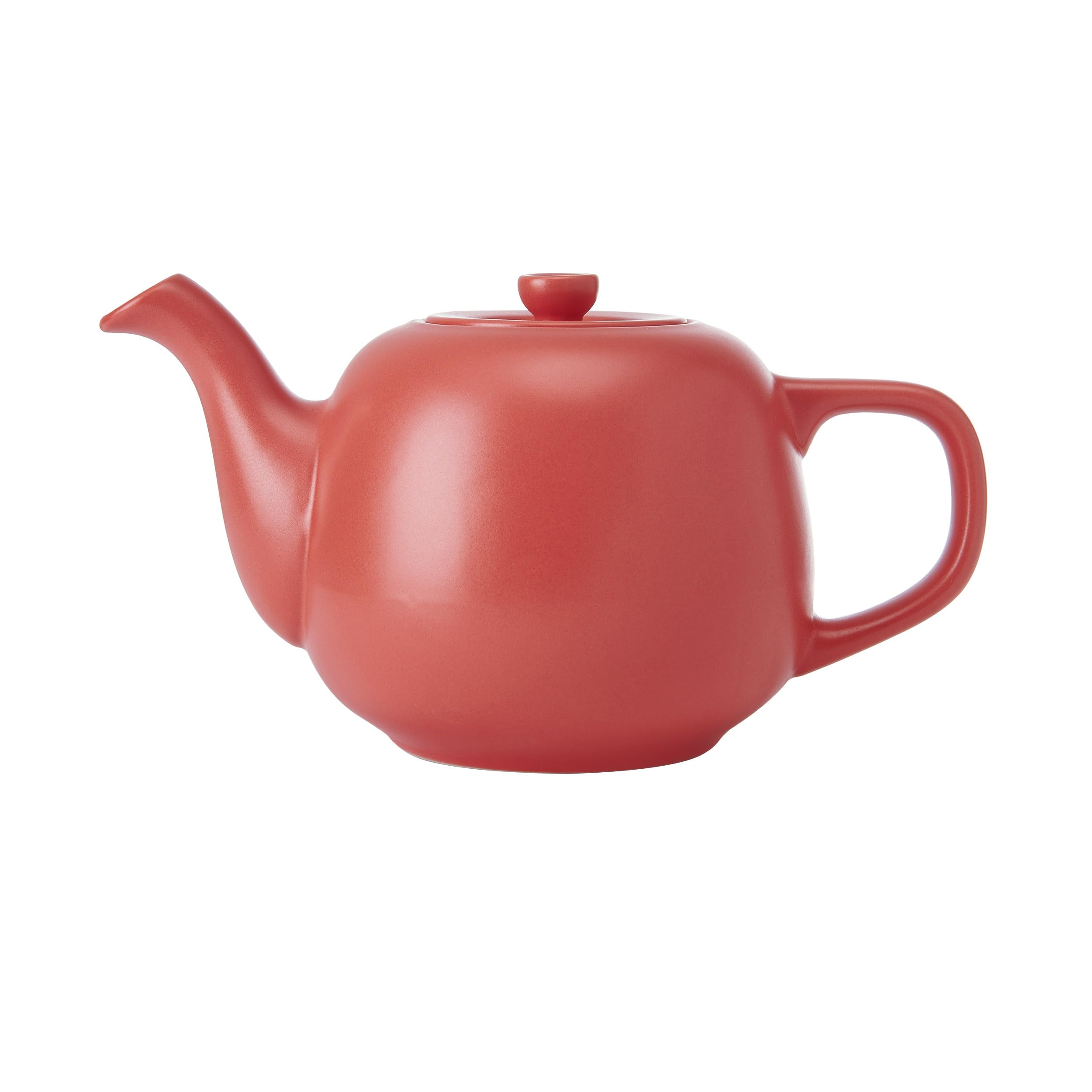 La Cafetière Ceramic Teapot, Red, 600ml, Labelled