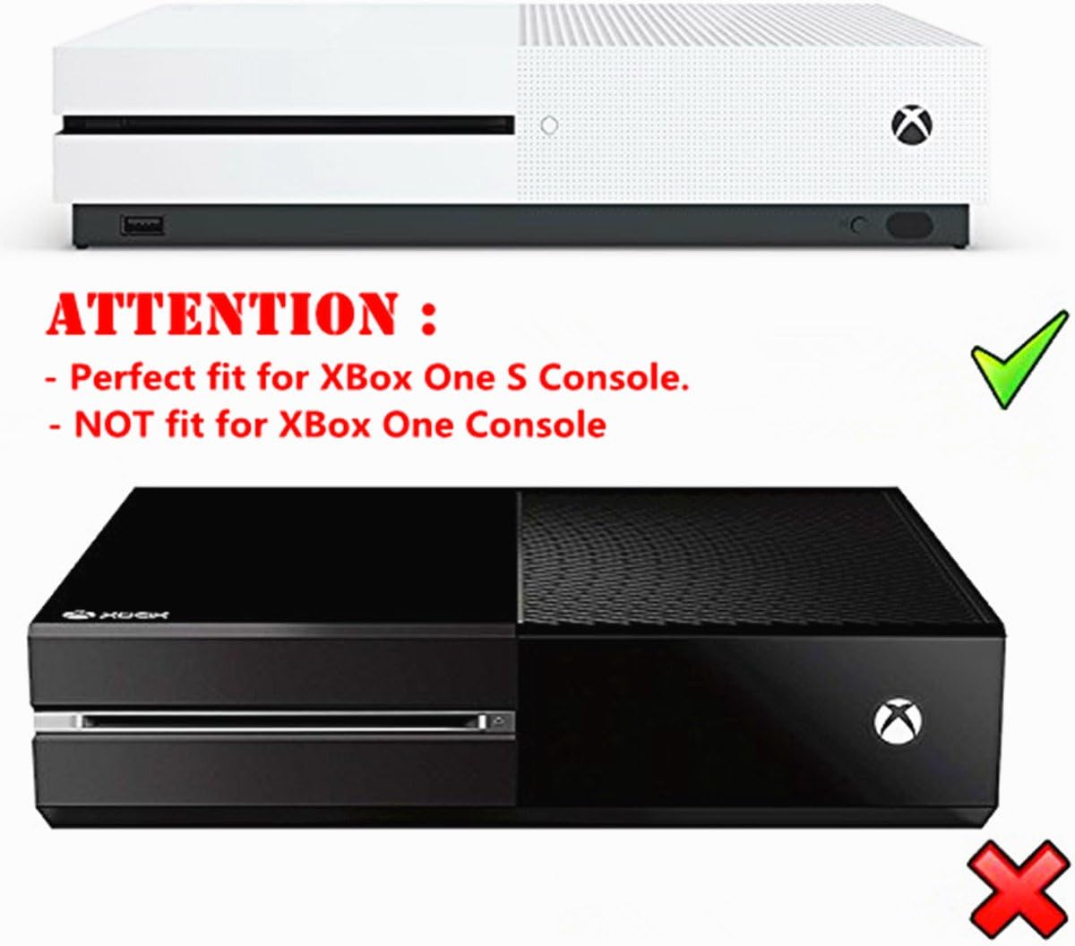 DRZERUI Console Vertical Stand Compatible with Xbox One S