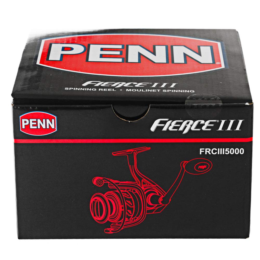 penn battle iii 5000 spinning reel Fierce Inshore/Nearshore Fishing Reel, Size 5000, Right/Left Handle Position, Front Drag for Smooth Operation, Saltwater Fishing Reel,Red, Black : Sports & Outdoors Color:Holo Silver Shiner Reel Shimano REEL SHIMANO tec_HAGANEBODY_RL_BT Reverse bearing