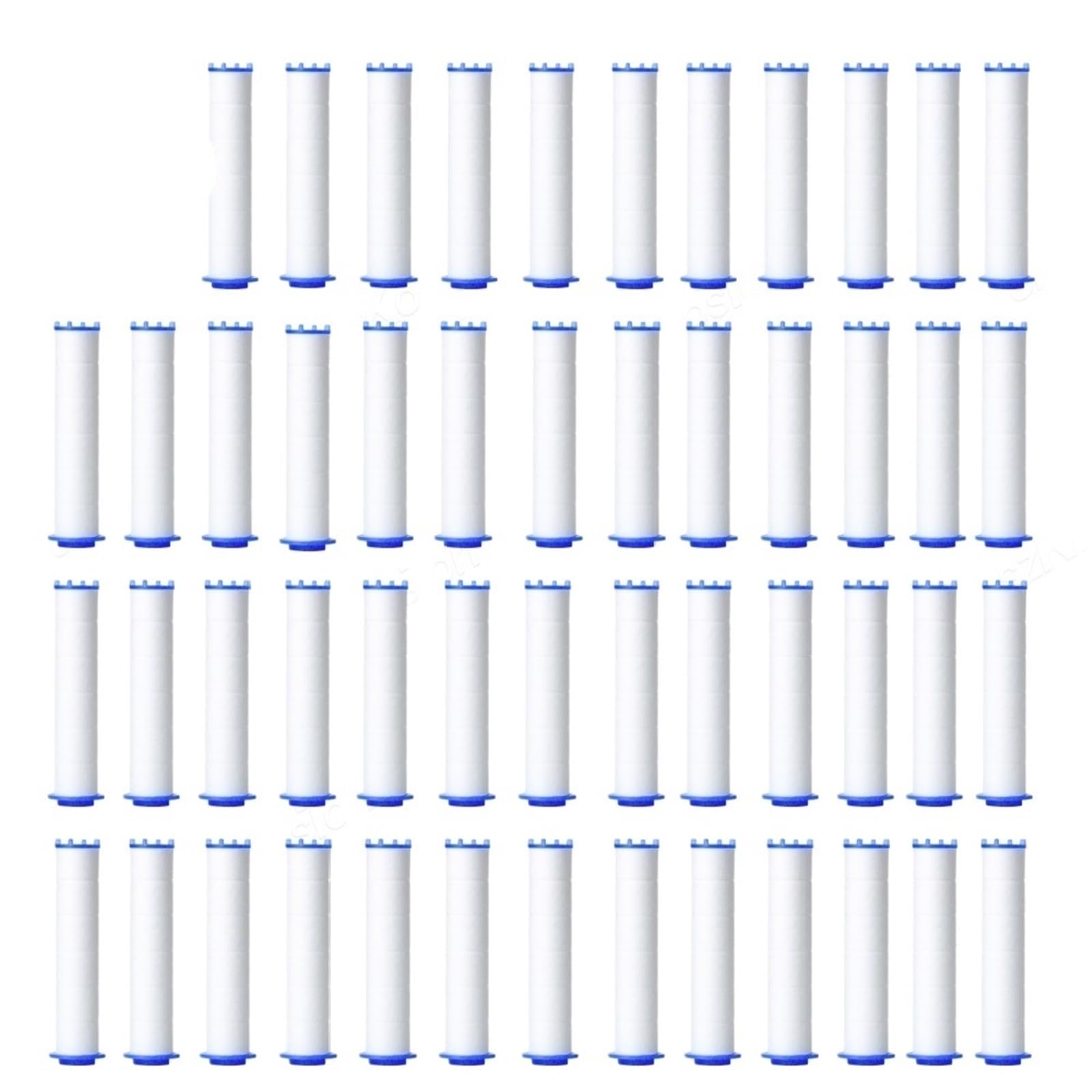 5-50Pcs Shower Head Replacement PP Cotton Filter Cartridge Hard Water Purification Hand Hold Bath Sprayer(50PC White)