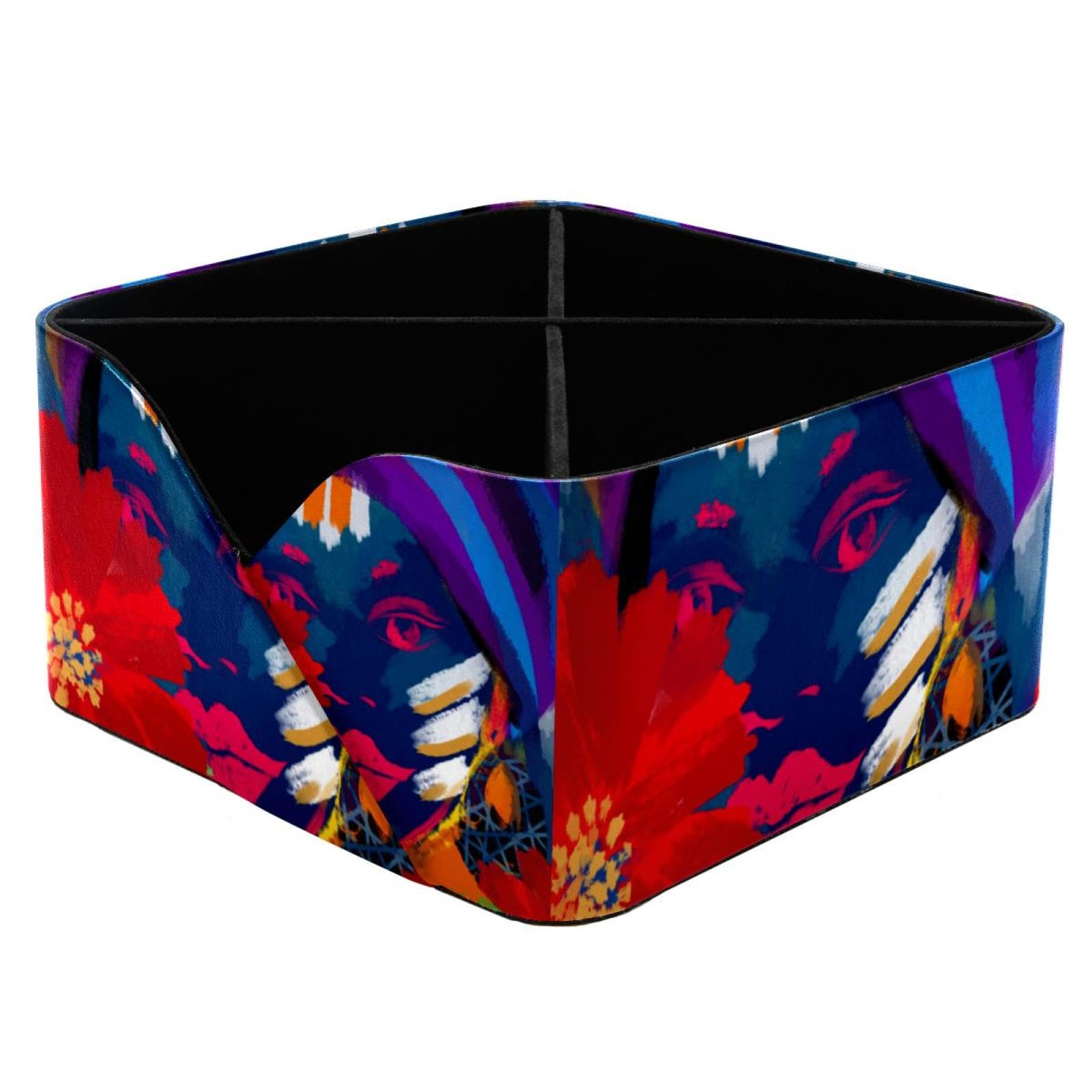 Boîte de rangement rectangulaire colorée à compartiments pour les essentiels du quotidien