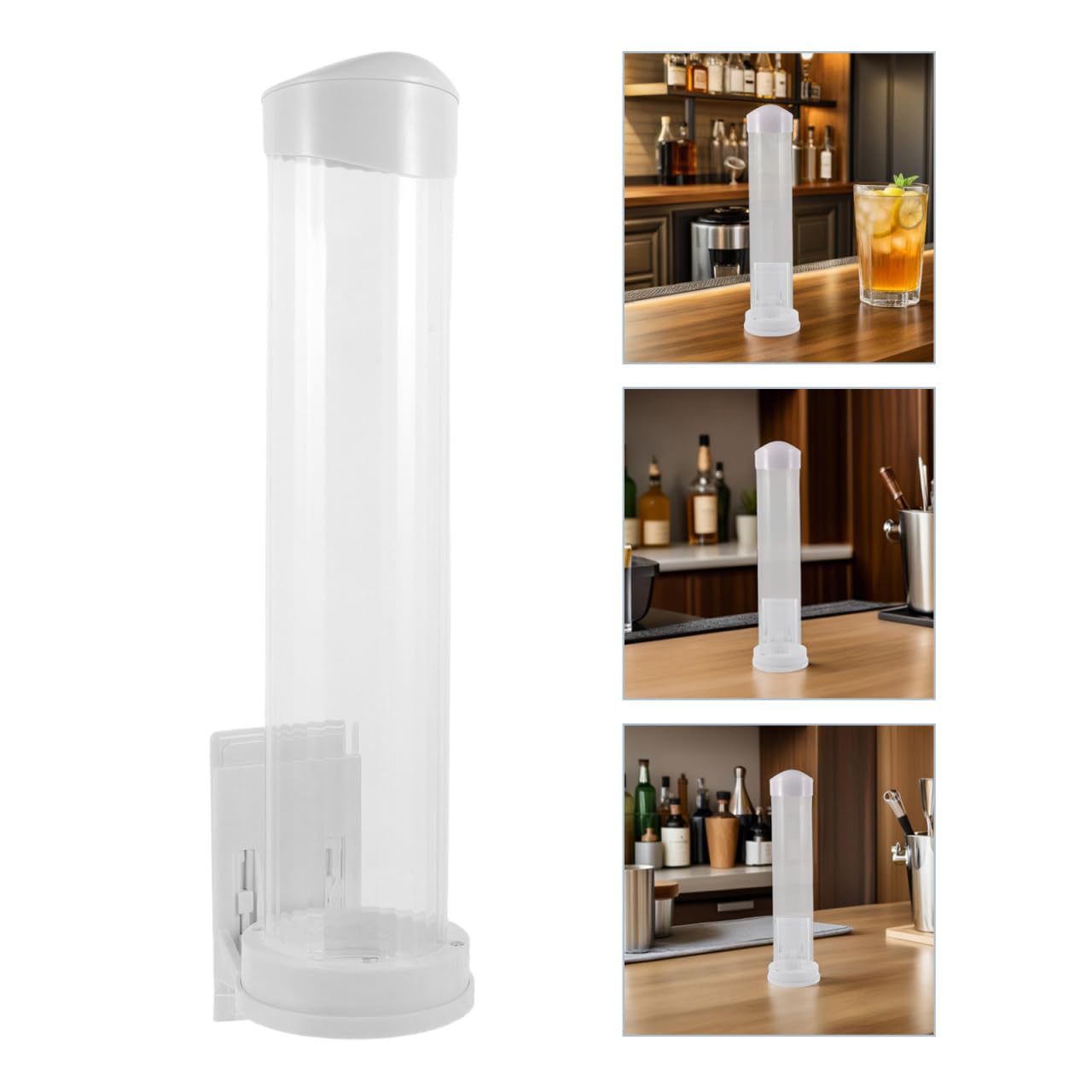 PRETYZOOM Distributeur de Cornets de Glace Présentoir Automatique pour Cornets Usage Commercial Événements Petits Commerces