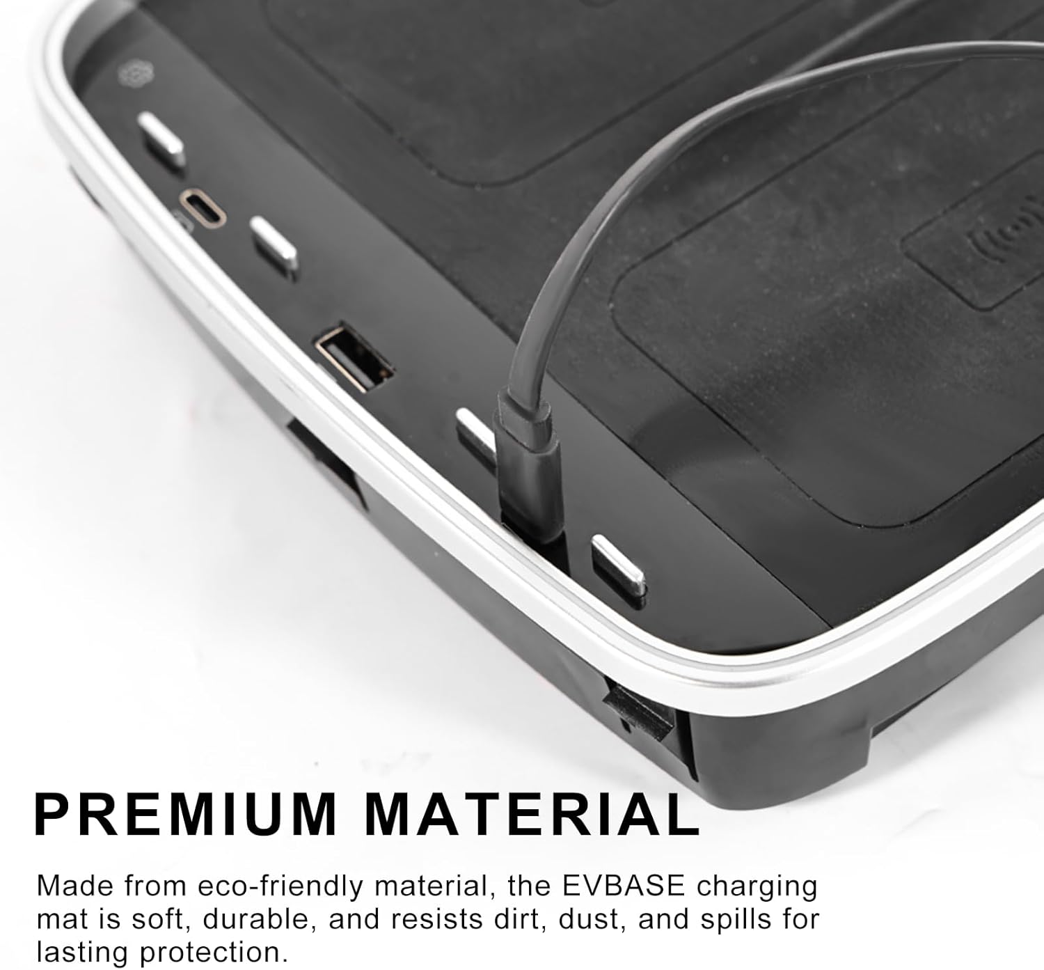 Wireless Phone Charger fit for Rivian R1T/R1S 15W Armrest Fast Charger fit for Rivian Center Console with RGB Ambient Lighting for 2022-2024 R1S/R1T Accessories