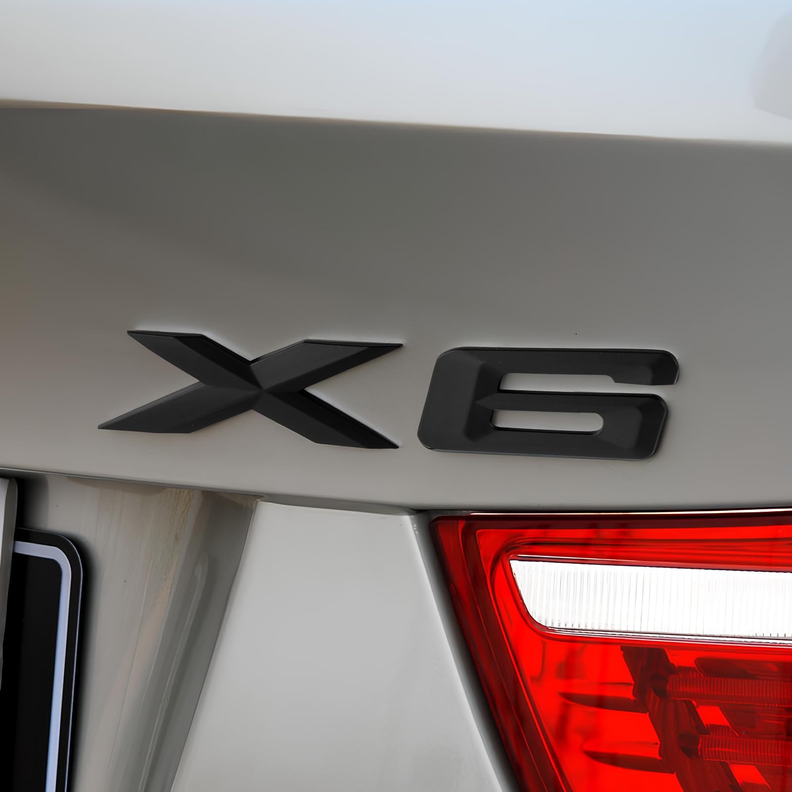 Emblème Lettres BMW X2 - Badge Coffre Style Noir Mat/Brillant/Chrome, Autocollant 3D