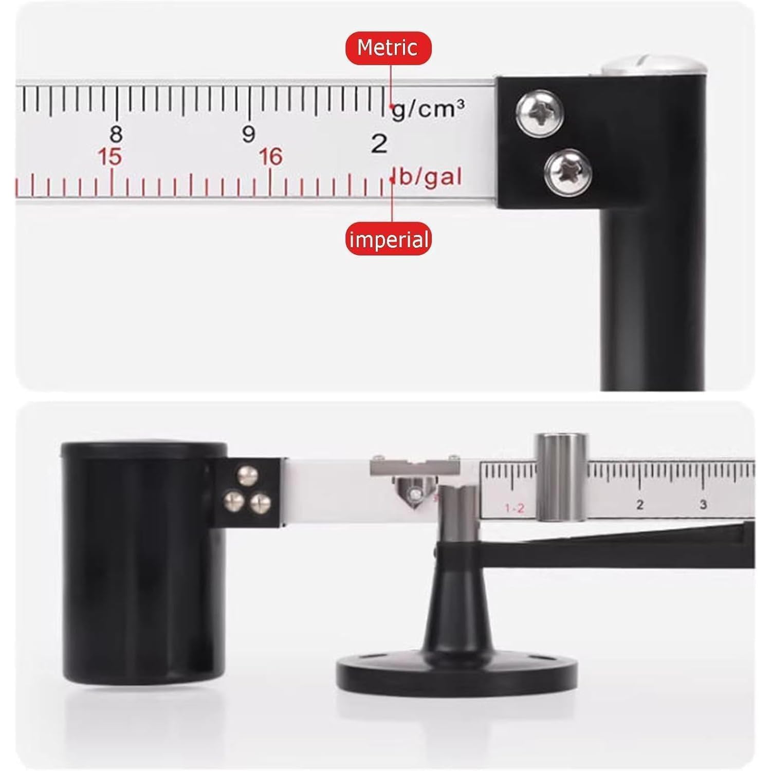 Tragbares Schlammviskosimeter-Set, 3-teiliges Schlammtest-Set, Viskosimeter, Hydrometer, Sandgehaltmesser, Mit Aluminiumkoffer, Präzises Rheometer Für Laboranalysen