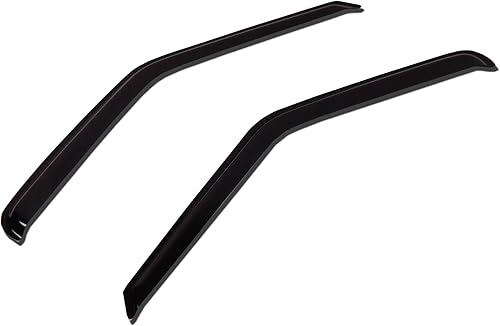 TuningPros WV-352 - Deflector de visera para ventana, protector de lluvia, color humo oscuro, juego de 2 piezas