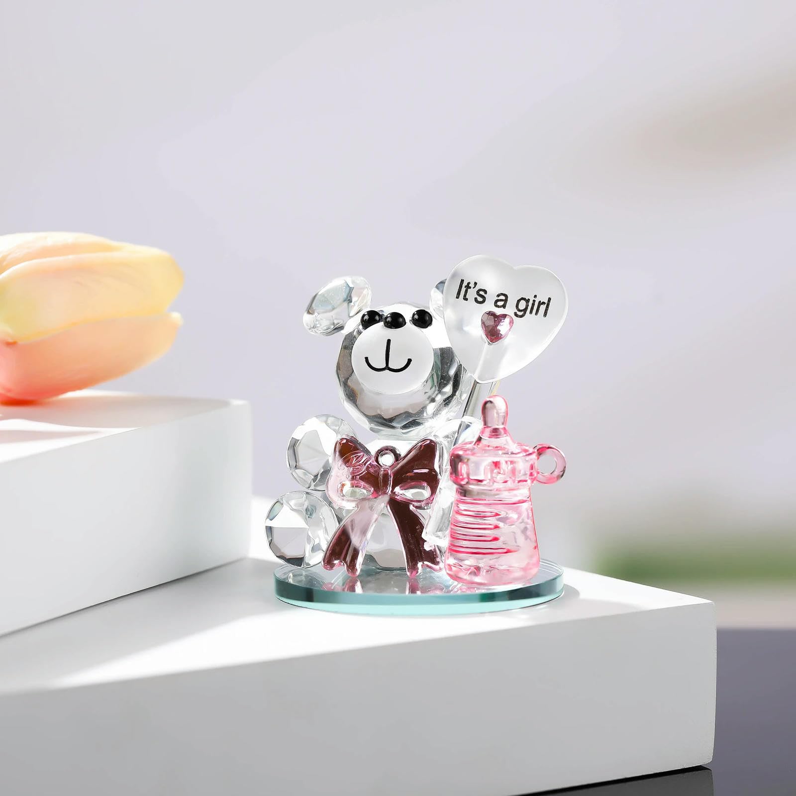 Presse-papier en cristal Saint-Valentin et décoration mariage
