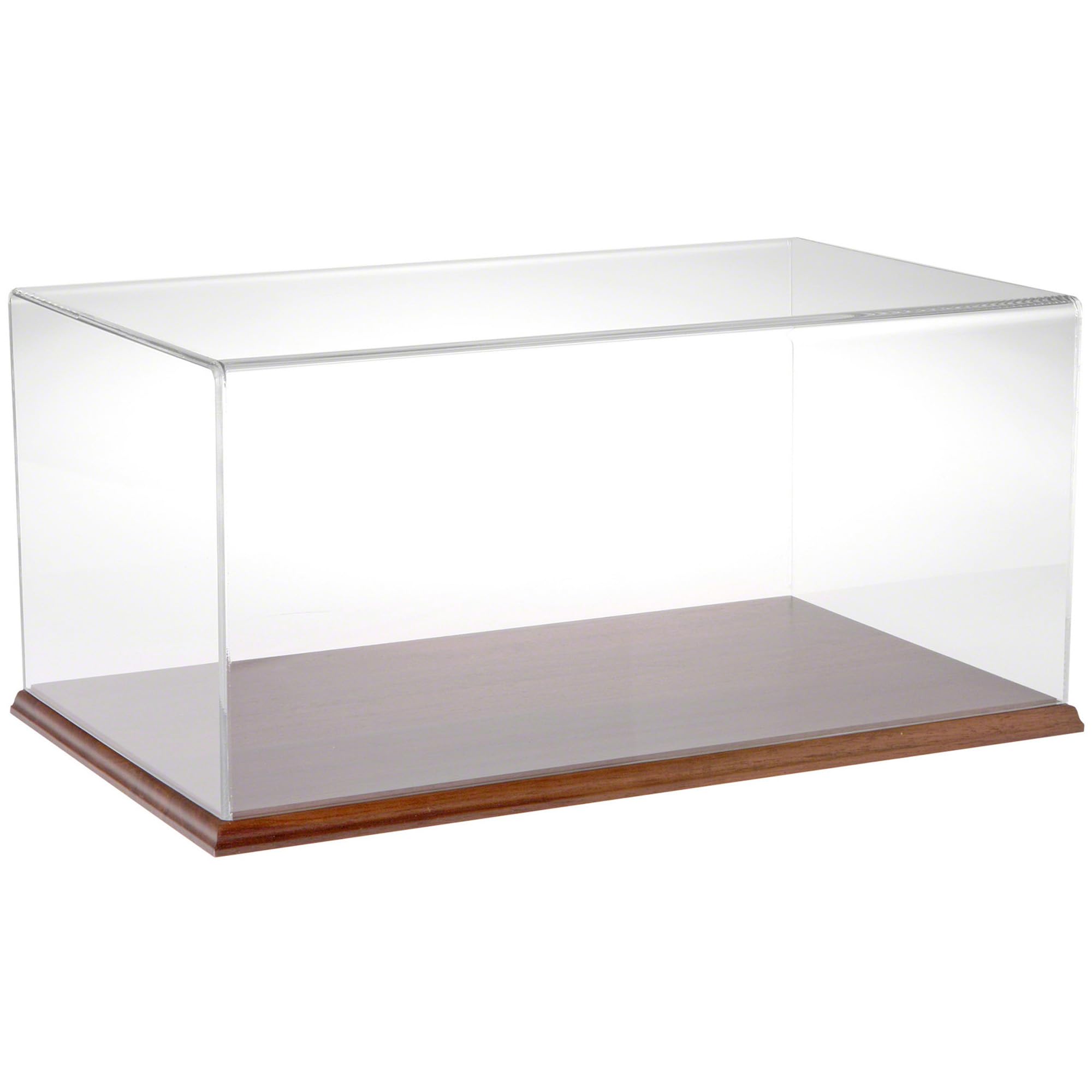 Plymor Clear Acrylic Display Case with Hardwood Base, 20