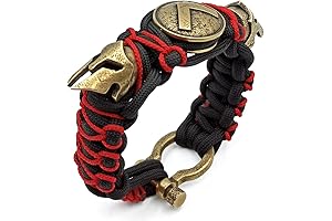Spartan Shield Paracord Bracelet: Rugged EDC Accessory for Men