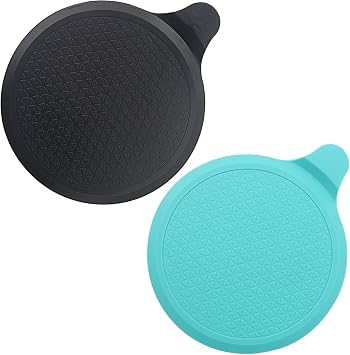2 Pack Silicone Bathtub Stopper, 6" Extra Large Silicone Drain Plug, Universal Shower Drain Tub Stopper for Kitchen Gadgets Bathroom, Black+Blue