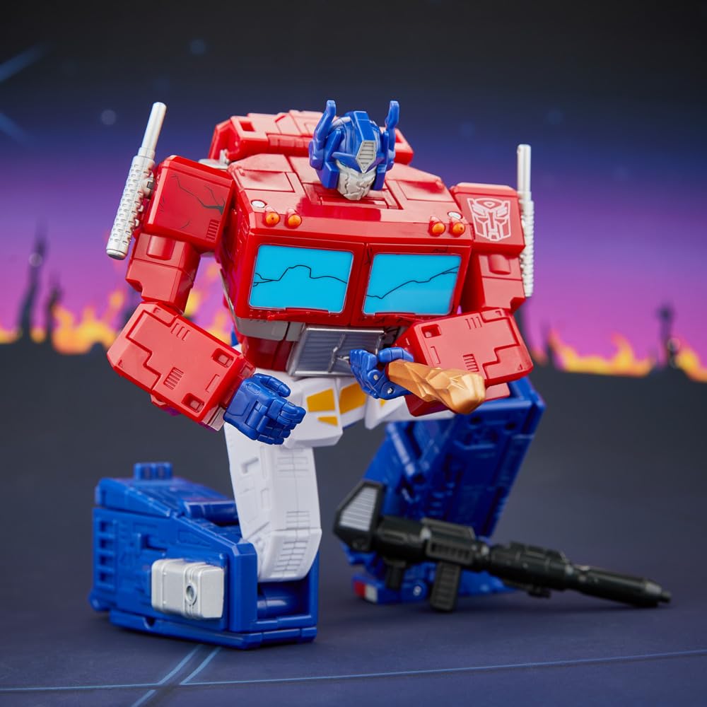 Transformers Figurine d'action Studio Series MTMTE Le leader du film Optimus Prime