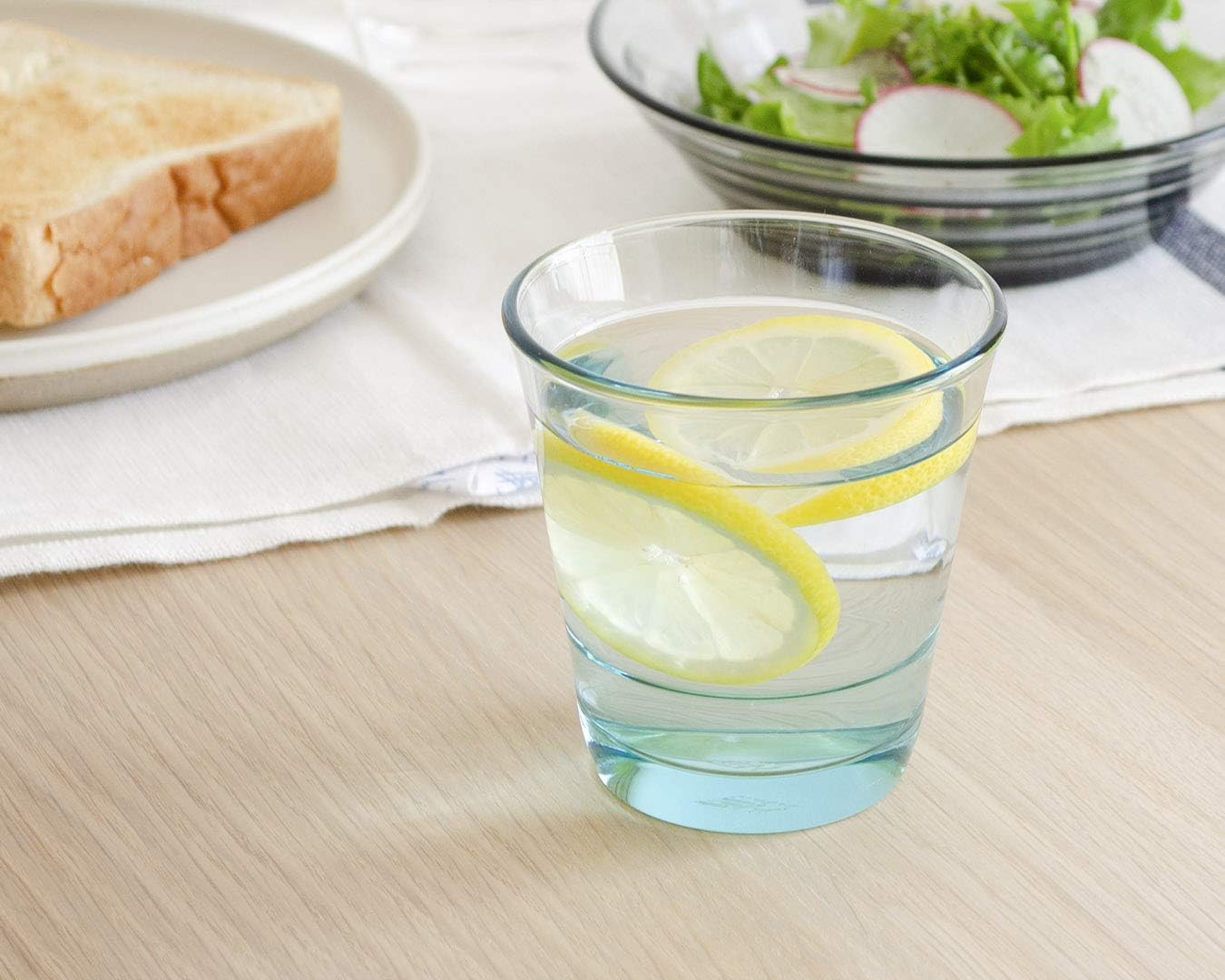 東洋佐々木ガラス Toyo Sasaki Glass P-52103HS-AQ-JAN Glass Tumbler, Aqua Blue, 7.5 fl oz (210 ml), Spash HS Free Glass, Made in Japan, Dishwasher Safe, Pack of 2