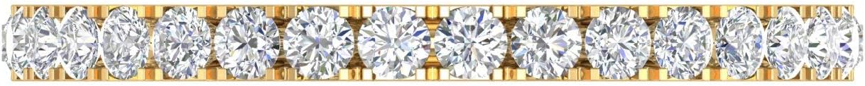 1/2 Carat Diamond 3/4 Eternity Wedding Band in 10k Gold