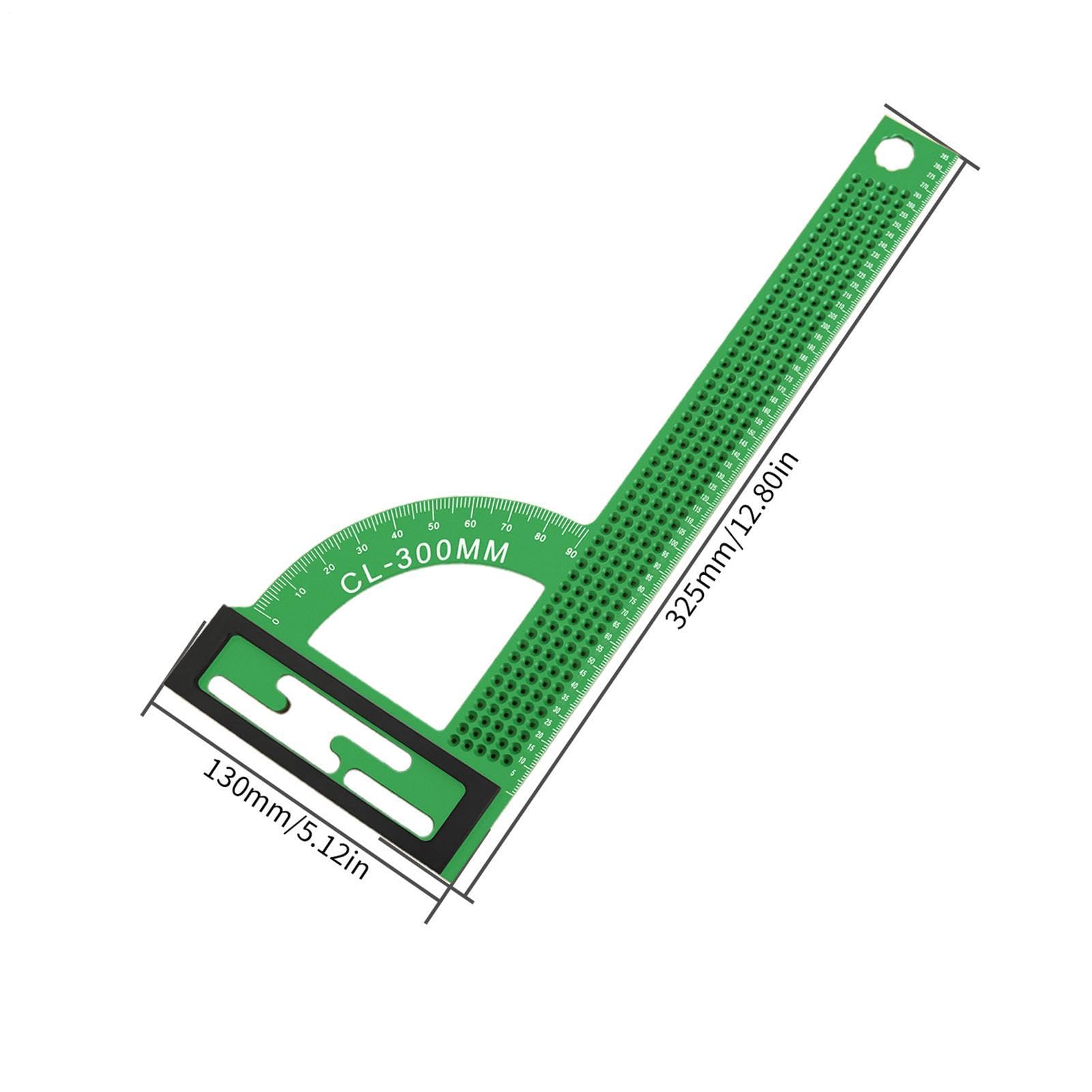 Escuadra Carpintería Regla De Ángulo Recto De Aluminio De 30 Cm