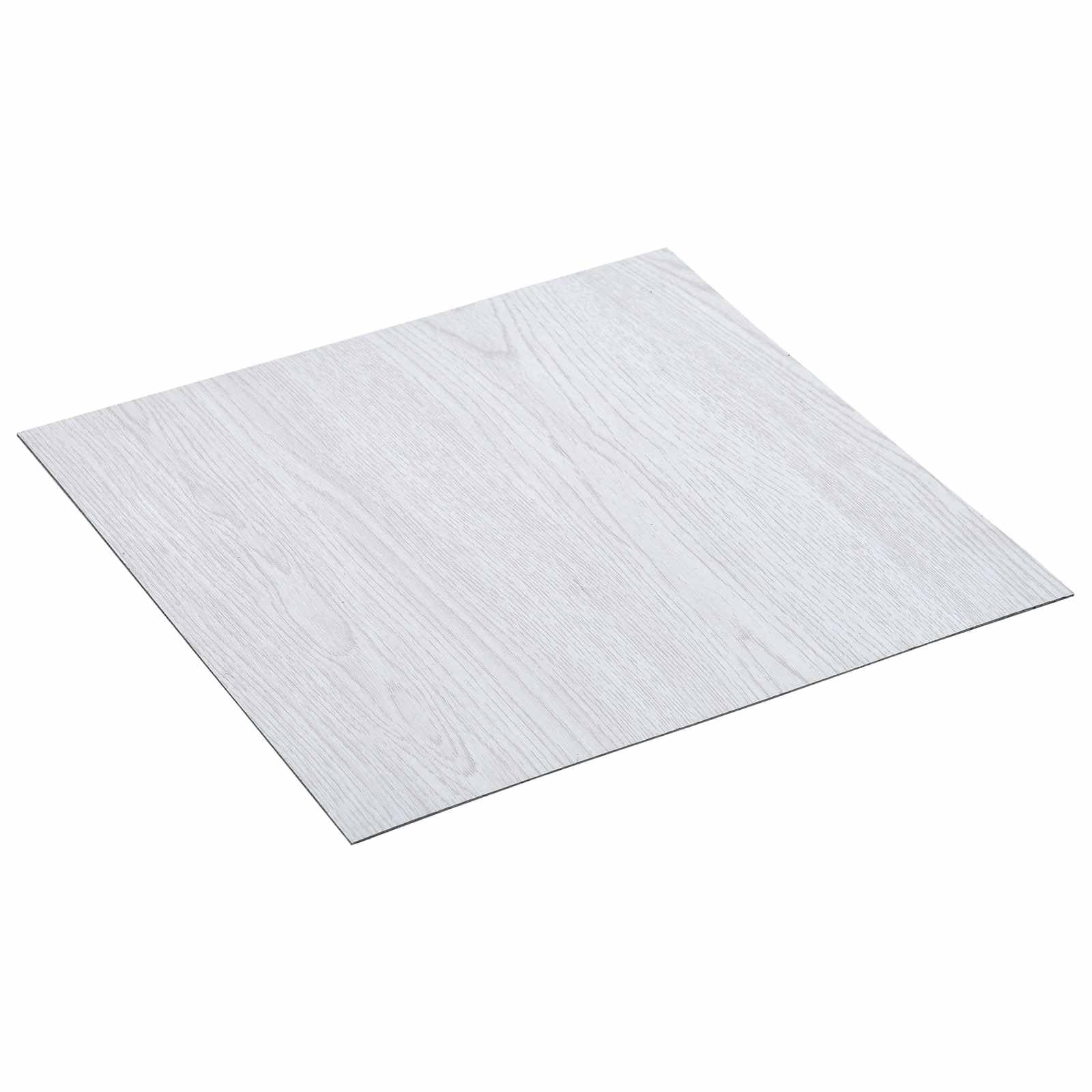 Tablones autoadhesivos de PVC de madera blanca, 30,5 x 30,5 cm, juego de 55 unidades, para interiores, modernos pisos para sala de estar, cocina