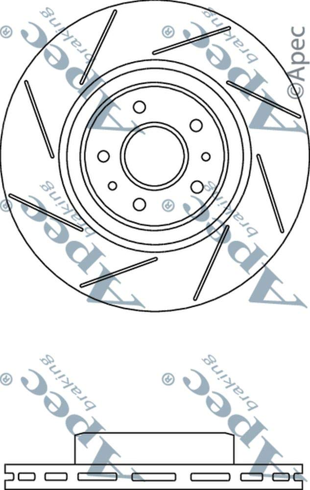 Apec BrakingDSK3287, APEC braking Brake Discs DSK3287