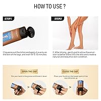 Vista 6 de Maquillaje de piernas impermeable, corrector corporal sin transferencia, cobertura para venas, cicatrices, tatuaje (#03 bronce, 1 unidad)