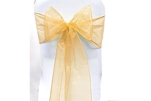 Opulent Organza Chair Bows for Sublime Gatherings