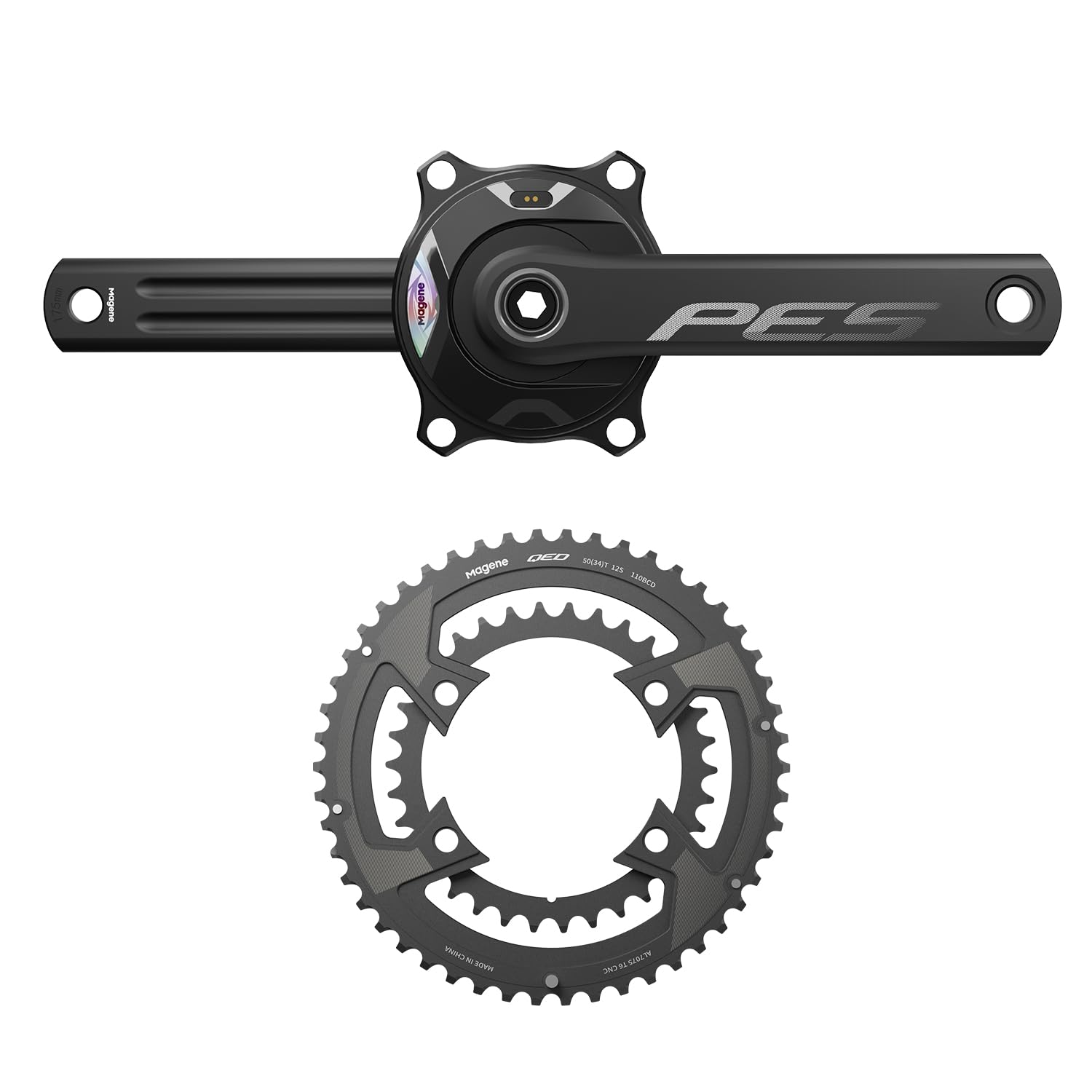 Magene Set misuratore di Potenza PES P515 da 165 mm con Corona QED 52-36