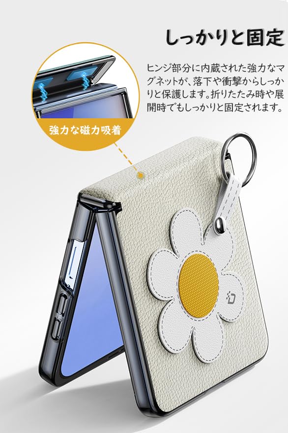 Amazon.co.jp: iYiTai Samsung Galaxy Z Flip7 ケース PC+PUレザー+