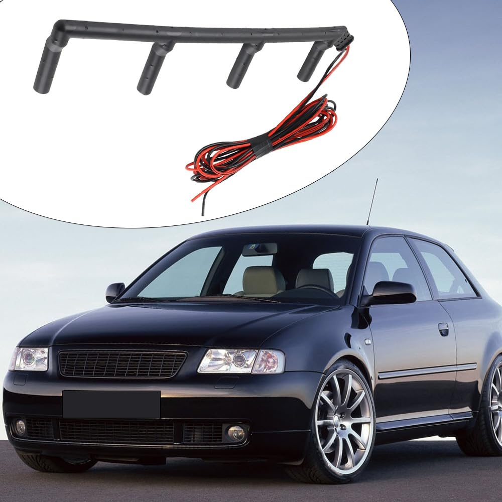 Arnés de cableado para bujías incandescentes Kacepar, color negro, compatible con Audi A3 (2001-2003) y compatible con Volkswagen New Beetle (2002-2010) 038971782B